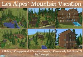 Sims 2 — Les Alpes - Mountain Vacation Starter  Set by cazarupt — Ever wanted your sims to have a truly unforgettable