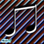 Sims 1 — Bachman Music Bar Floor 4 by MasterCrimson_19 — These are musical notes that go well as checkerboard floor tile