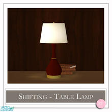 Sims 2 — Shifting Table Lamp Red by DOT — Shifting Table Lamp Red. 1 MESH Plus Recolors. Sims 2 by DOT of The Sims