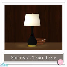 Sims 2 — Shifting Table Lamp Black by DOT — Shifting Table Lamp Black. 1 MESH Plus Recolors. Sims 2 by DOT of The Sims