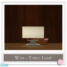 Sims 2 — Wan Table Lamp Mesh by DOT — Wan Table Lamp Mesh. 1 Mesh Plus Recolors. Sims 2 by DOT of The Sims Resource. TSR