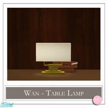 Sims 2 — Wan Table Lamp Gold by DOT — Wan Table Lamp Gold. 1 Mesh Plus Recolors. Sims 2 by DOT of The Sims Resource. TSR