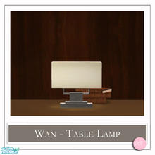 Sims 2 — Wan Table Lamp Silver by DOT — Wan Table Lamp Silver. 1 Mesh Plus Recolors. Sims 2 by DOT of The Sims Resource.