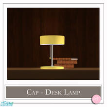 Sims 2 — Cap Desk Lamp Yellow by DOT — Cap Desk Lamp Yellow. 1 MESH Plus Recolors. Sims 2 by DOT of The Sims Resource.