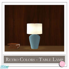 Sims 2 — Retro Colors Table Lamp Blue Water by DOT — Retro Colors Table Lamp Blue Water. 1 MESH Plus Recolors. Sims 2 by