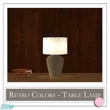 Sims 2 — Retro Colors Table Lamp Chocolate by DOT — Retro Colors Table Lamp Chocolate. 1 MESH Plus Recolors. Sims 2 by