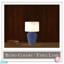 Sims 2 — Retro Colors Table Lamp Dark Blue by DOT — Retro Colors Table Lamp Dark Blue. 1 MESH Plus Recolors. Sims 2 by