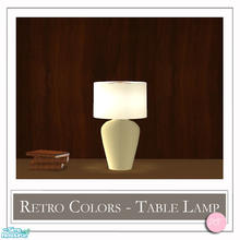 Sims 2 — Retro Colors Table Lamp Flower Yellow by DOT — Retro Colors Table Lamp Flower Yellow. 1 MESH Plus Recolors. Sims