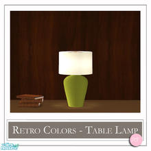Sims 2 — Retro Colors Table Lamp Groovy Green by DOT — Retro Colors Table Lamp Groovy Green. 1 MESH Plus Recolors. Sims 2