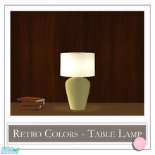 Sims 2 — Retro Colors Table Lamp Kac Green by DOT — Retro Colors Table Lamp Kac Green. 1 MESH Plus Recolors. Sims 2 by