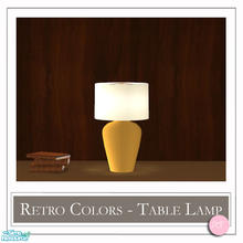 Sims 2 — Retro Colors Table Lamp Lemon by DOT — Retro Colors Table Lamp Lemon. 1 MESH Plus Recolors. Sims 2 by DOT of The