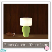 Sims 2 — Retro Colors Table Lamp Lime by DOT — Retro Colors Table Lamp Lime. 1 MESH Plus Recolors. Sims 2 by DOT of The