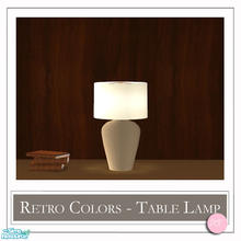 Sims 2 — Retro Colors Table Lamp Moca by DOT — Retro Colors Table Lamp Moca. 1 MESH Plus Recolors. Sims 2 by DOT of The