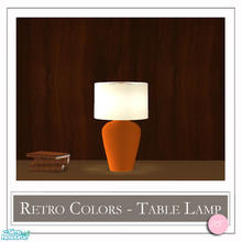 Sims 2 — Retro Colors Table Lamp Orange by DOT — Retro Colors Table Lamp Orange. 1 MESH Plus Recolors. Sims 2 by DOT of