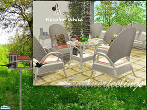 Sims 2 — Outdoor 2009 white by ShinoKCR — White recolor of our Outdoorset We hope you get the