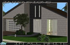 Sims 2 — Intensions Buildset in ALL White by Angela — All white recolour of my intensions Buildset