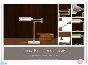 Sims 2 — Jelly Roll Desk Lamp by DOT — Jelly Roll Desk Lamp. 1 MESH Plus Recolors. Sims 2 by DOT of The Sims Resource.
