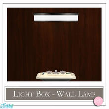 Sims 2 — Light Box Wall Lamp Black by DOT — Light Box Wall Lamp Black. 1 MESH Plus Recolors. Sims 2 by DOT of The Sims