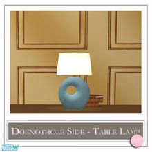 Sims 2 — Doenothole Side Table Lamp Blue Water by DOT — Doenothole Side Table Lamp Blue Water. 1 MESH Plus Recolors. Sims
