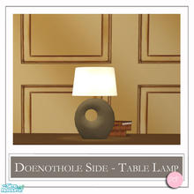 Sims 2 — Doenothole Side Table Lamp Chocolate by DOT — Doenothole Side Table Lamp Chocolate. 1 MESH Plus Recolors. Sims 2