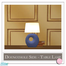 Sims 2 — Doenothole Side Table Lamp Dark Blue by DOT — Doenothole Side Table Lamp Dark Blue. 1 MESH Plus Recolors. Sims 2