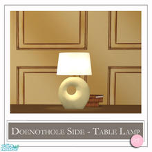 Sims 2 — Doenothole Side Table Lamp Flower Yellow by DOT — Doenothole Side Table Lamp Flower Yellow. 1 MESH Plus
