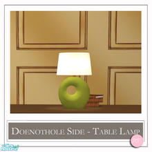 Sims 2 — Doenothole Side Table Lamp Groovy Green by DOT — Doenothole Side Table Lamp Groovy Green. 1 MESH Plus Recolors.
