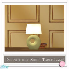 Sims 2 — Doenothole Side Table Lamp KacGreen by DOT — Doenothole Side Table Lamp Kac Green. 1 MESH Plus Recolors. Sims 2