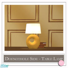 Sims 2 — Doenothole Side Table Lamp Lemon by DOT — Doenothole Side Table Lamp Lemon. 1 MESH Plus Recolors. Sims 2 by DOT