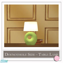 Sims 2 — Doenothole Side Table Lamp Lime by DOT — Doenothole Side Table Lamp Lime. 1 MESH Plus Recolors. Sims 2 by DOT of