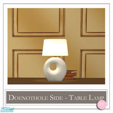 Sims 2 — Doenothole Side Table Lamp MESH by DOT — Doenothole Side Table Lamp Mesh. 1 MESH Plus Recolors. Sims 2 by DOT of