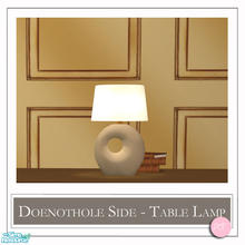 Sims 2 — Doenothole Side Table Lamp Moca by DOT — Doenothole Side Table Lamp. 1 MESH Plus Recolors. Sims 2 by DOT of The