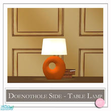 Sims 2 — Doenothole Side Table Lamp Orange by DOT — Doenothole Side Table Lamp Orange. 1 MESH Plus Recolors. Sims 2 by