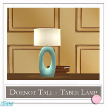 Sims 2 — Doenot Tall Table Lamp Light Turq by DOT — Doenot Tall Table Lamp Light Turq. 1 MESH Plus Recolors. Sims 2 by