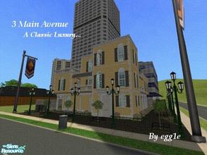Sims 2 — 3 Main Avenue by egg1e — A luxurious house made in the neo-architectural style. Good for a family of 3-4. This