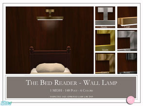 Sims 2 — The Bed Reader Wall Lamp by DOT — The Bed Reader Wall Lamp. 1 MESH Plus Recolors. Sims 2 by DOT of The Sims