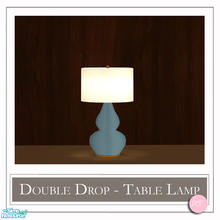 Sims 2 — Double Drop Table Lamp Blue Water by DOT — Double Drop Table Lamp Blue Water. 1 MESH Plus Recolors. Sims 2 by