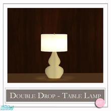 Sims 2 — Double Drop Table Lamp Flower Yellow by DOT — Double Drop Table Lamp Flower Yellow. 1 MESH Plus Recolors. Sims 2