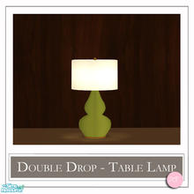 Sims 2 — Double Drop Table Lamp Groovy Green by DOT — Double Drop Table Lamp Groovy Green. 1 MESH Plus Recolors. Sims 2