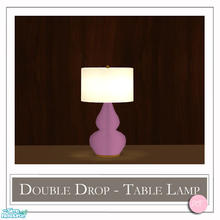Sims 2 — Double Drop Table Lamp Plum by DOT — Double Drop Table Lamp Plum. 1 MESH Plus Recolors. Sims 2 by DOT of The
