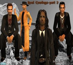 Sims 2 — Real Cowboys Part 2 by skystars5 — A set of cowboy duster outfits for your adult male Sims. Sporting