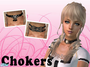 Sims 2 — Chokers by agapi_r — For teen, adult and elder