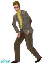 Sims 1 — Bold Gold --Fat by frisbud — Based on the fashion #1436 Bold Gold by Mattel. This casual suit for Ken gets a