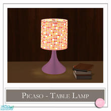 Sims 2 — Picaso Table Lamp Plum by DOT — Picaso Table Lamp Plum. 1 MESH Plus Recolors. Sims 2 by DOT of The Sims