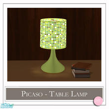 Sims 2 — Picaso Table Lamp Lime by DOT — Picaso Table Lamp Lime. 1 MESH Plus Recolors. Sims 2 by DOT of The Sims