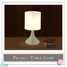 Sims 2 — Picaso Table Lamp Mesh by DOT — Picaso Table Lamp Mesh. 1 MESH Plus Recolors. Sims 2 by DOT of The Sims