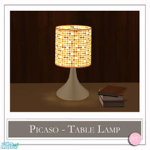 Sims 2 — Picaso Table Lamp Moca by DOT — Picaso Table Lamp Moca. 1 MESH Plus Recolors. Sims 2 by DOT of The Sims