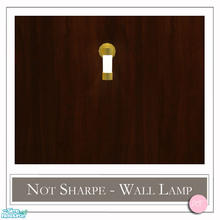 Sims 2 — Almost Not Sharpe Wall Lamp Gold by DOT — Almost Not Sharpe Wall Lamp Gold. 2 MESHES Plus Recolors. Sims 2 by