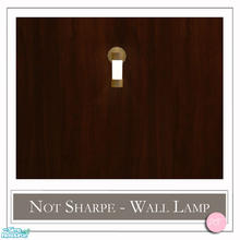 Sims 2 — Almost Not Sharpe Wall Lamp Brass by DOT — Almost Not Sharpe Wall Lamp Brass. 2 MESHES Plus Recolors. Sims 2 by