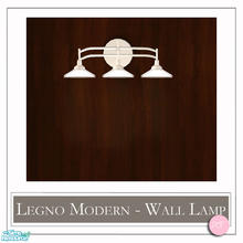 Sims 2 — Legno Modern Wall Lamp White by DOT — Legno Modern Wall Lamp White. Mix and Match Glass with Base. 1 Mesh using